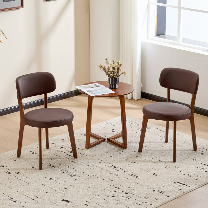 Dining Chair Set of 2, SOLID WOOD