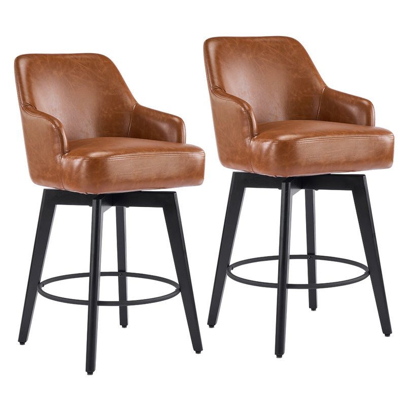 26'' Swivel Counter Height Bar Stools Set of 2
