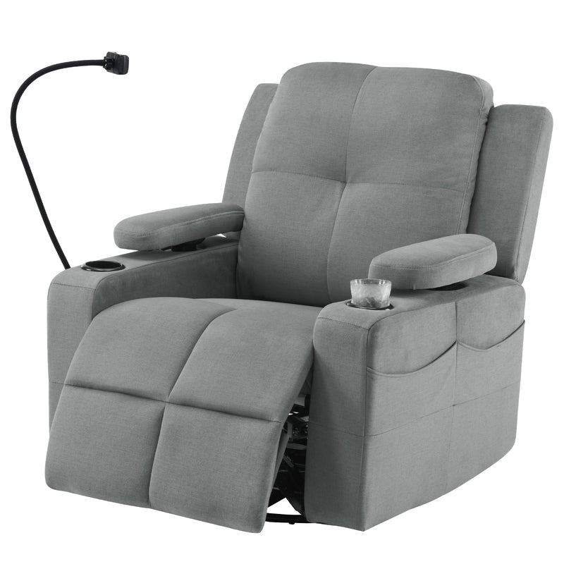 Power Rocking Chair Nursery with Adjustable Armrests