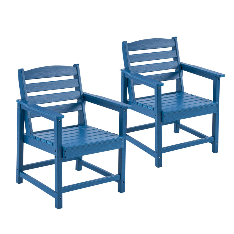5-Piece Outdoor Dining Set, 67" HDPE Dining Table and Chairs for 4,Outdoor Furniture Set for Backyard