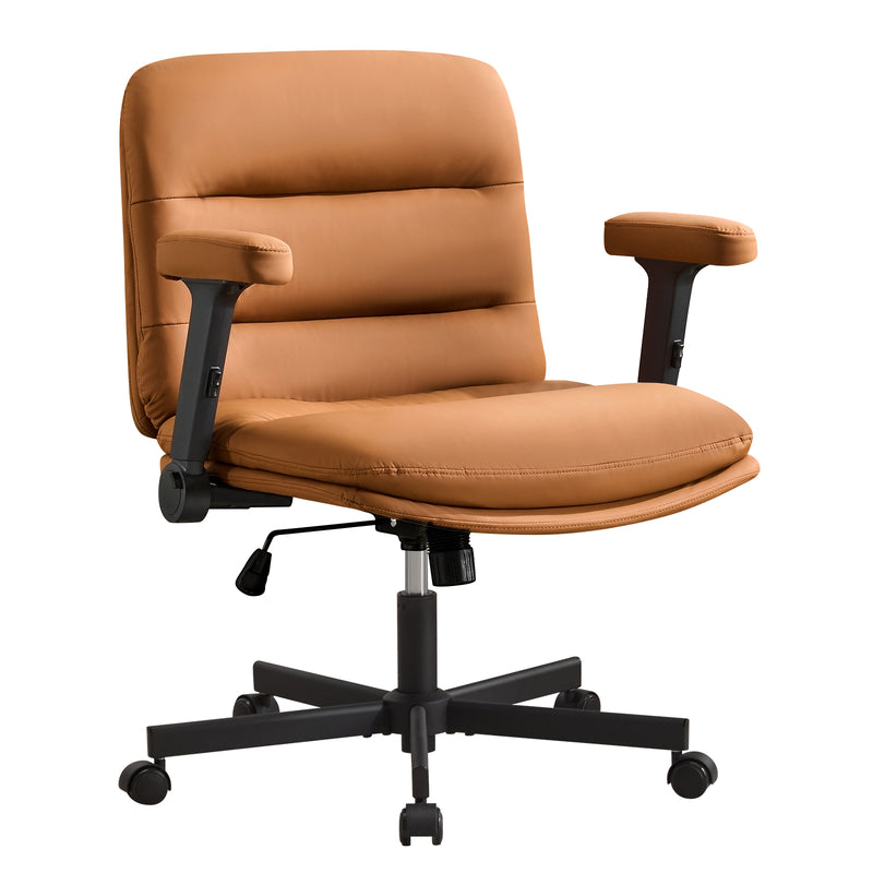 Oversized Criss Cross Chair with Flip-Up Arms