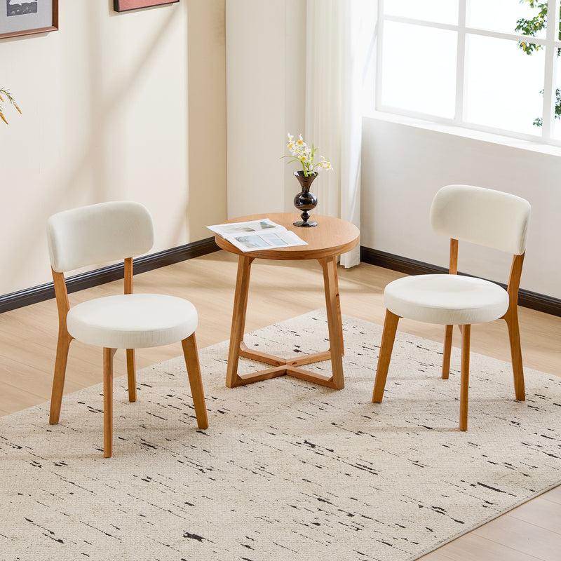 Dining Chair Set of 2, SOLID WOOD