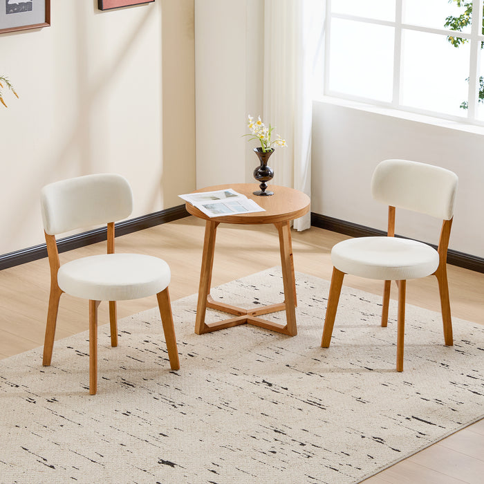 Dining Chair Set of 2, SOLID WOOD