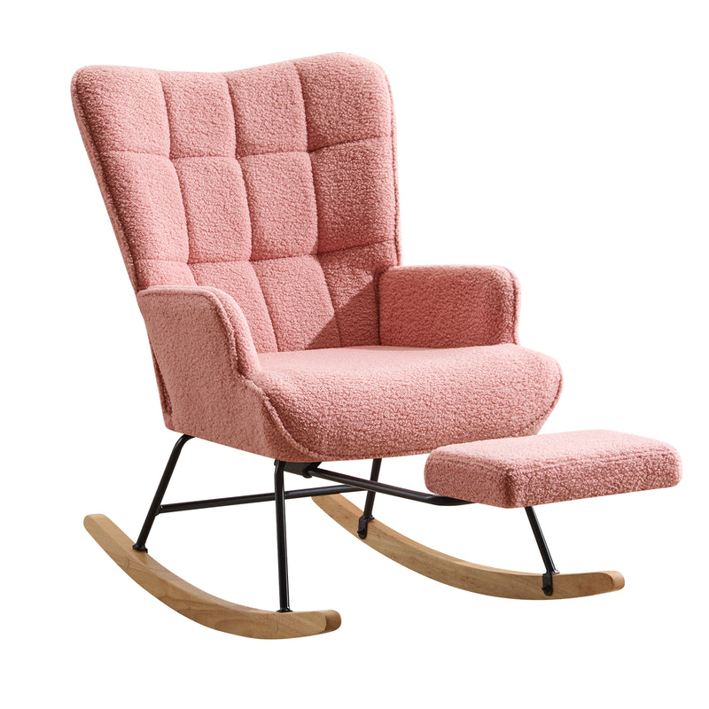 furniliving Teddy Upholstered Nursery Rocking Chair