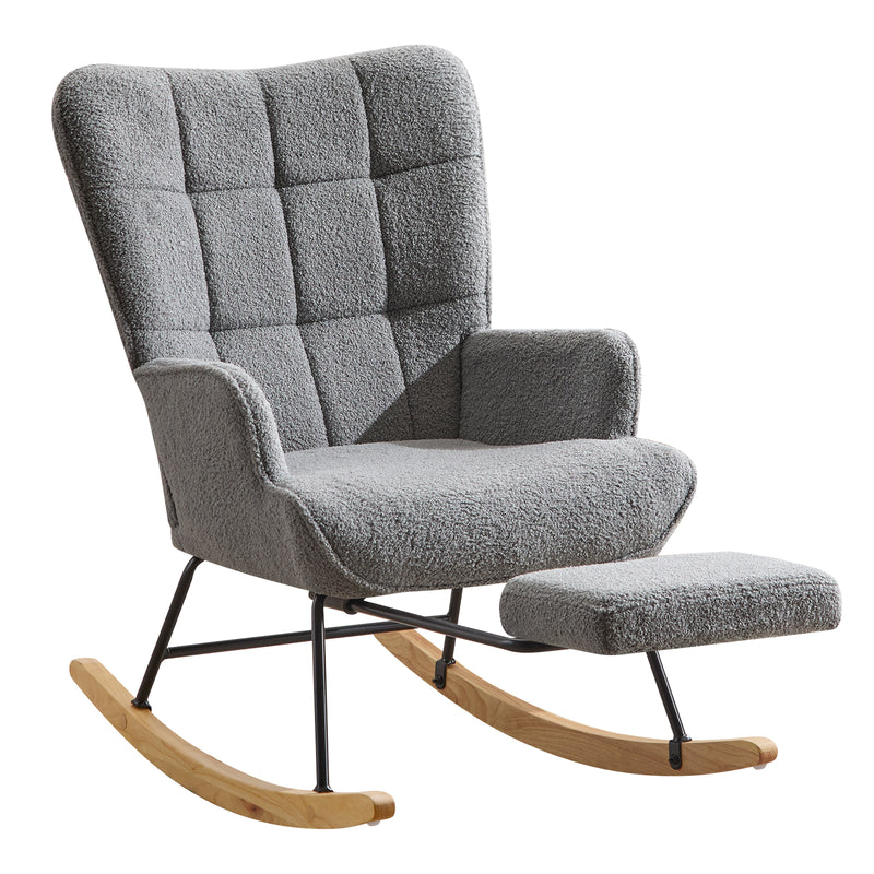 furniliving Teddy Upholstered Nursery Rocking Chair