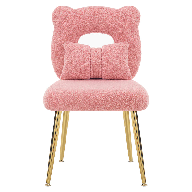 vanity chair with open-back chair