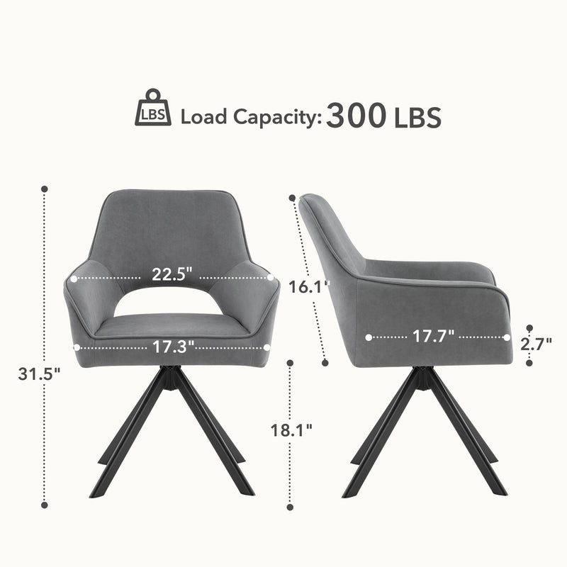 Swivel Dining Chairs Set Of 2
