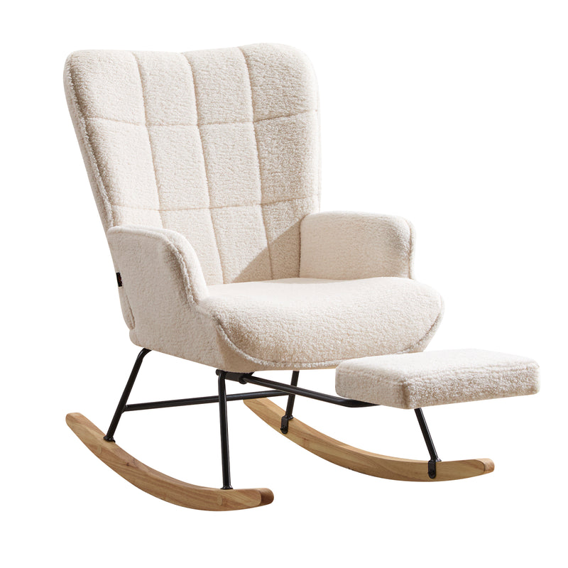 furniliving Teddy Upholstered Nursery Rocking Chair