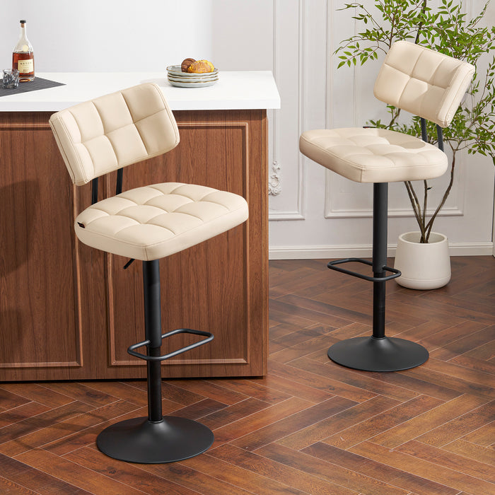 Swivel Bar Stools Set of 2 Independent backrest