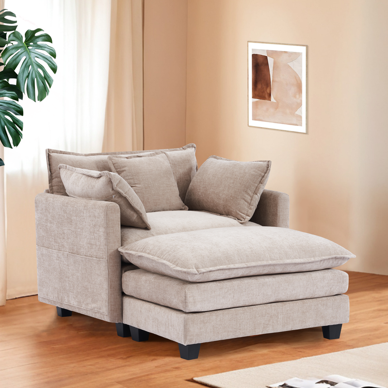 Modern Corduroy Couch