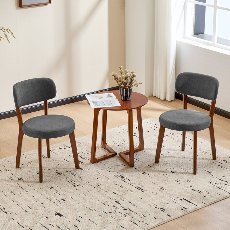 Dining Chair Set of 2, SOLID WOOD
