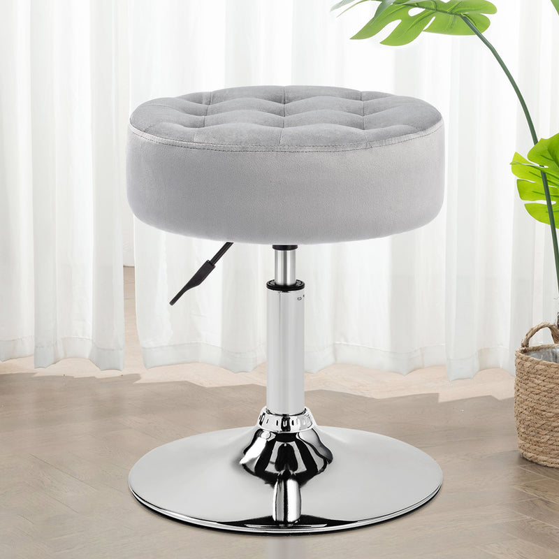 Barlena 16.5"W Velvet Vanity Stool