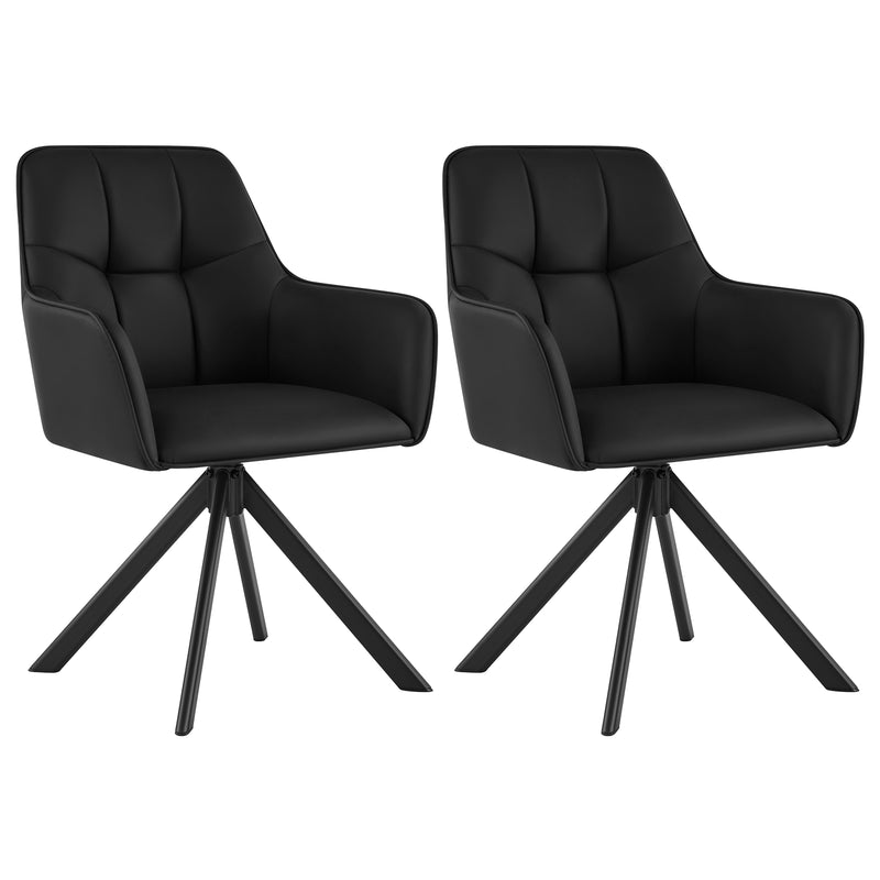 Comfortable Ergonomic Swivel Dining  Chairs Set  Of 2 for Kitchen