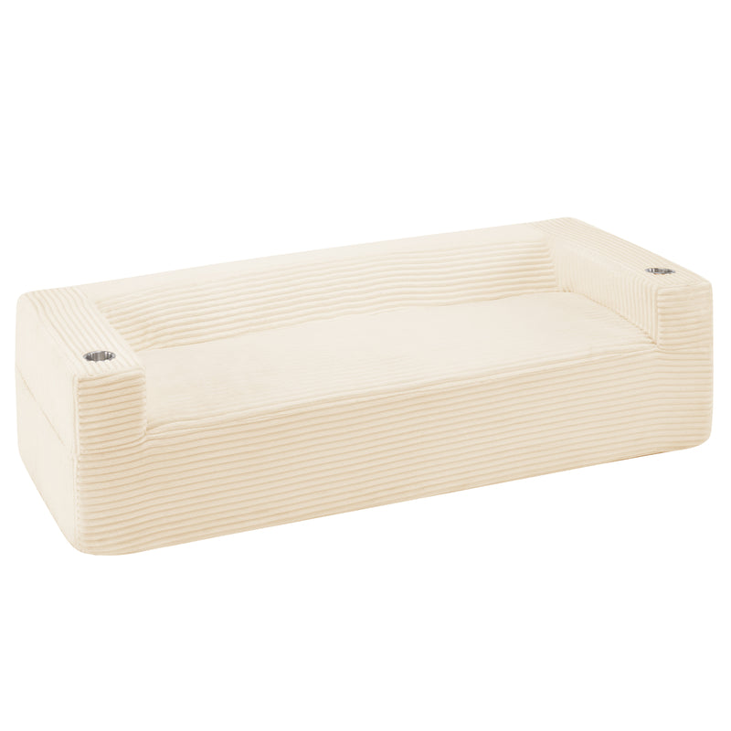 92'' Oversize boneless Sofa,Modern Loveseat with Cup Holder
