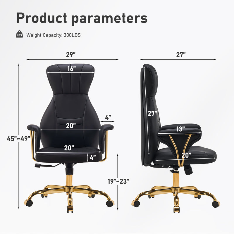 Mid-Century Modern Adjuatable Swivel Office Chair Stylish Adjustable Rotating Computer Chair