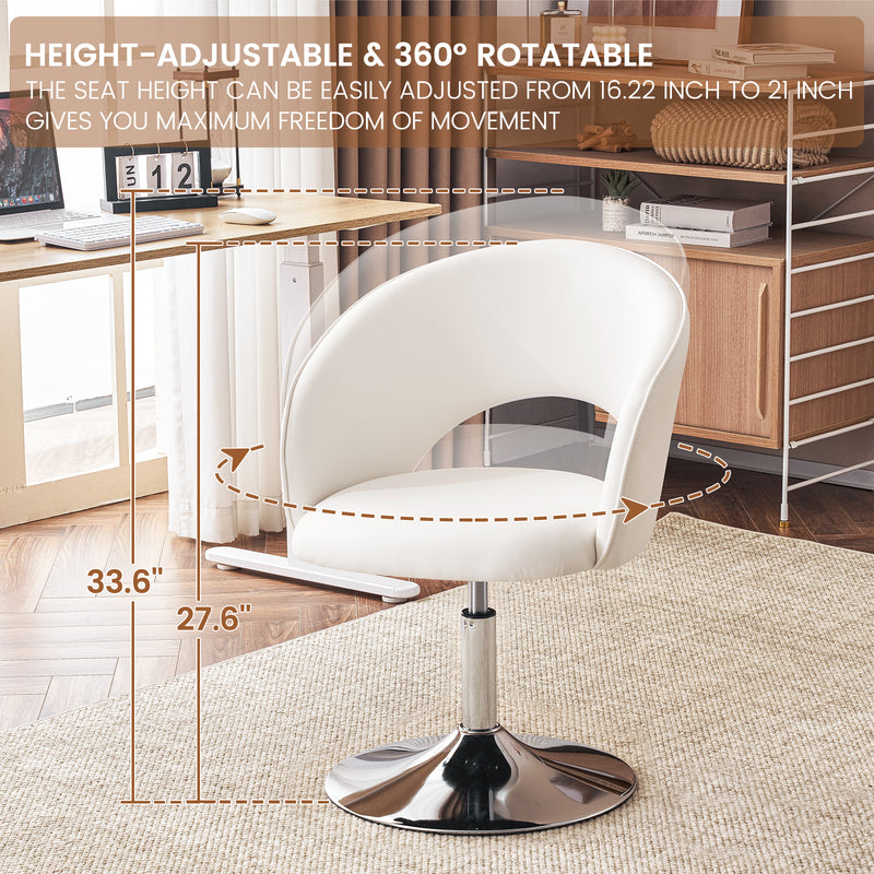 Matys Velvet Swivel Accent Chair