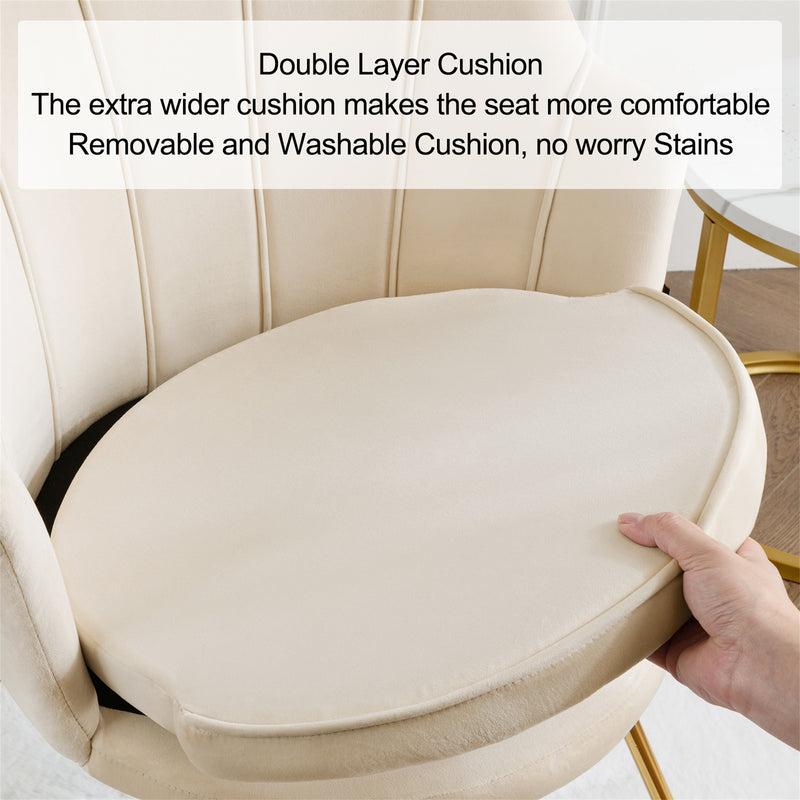 Focht Papasan Velvet Accent Chair