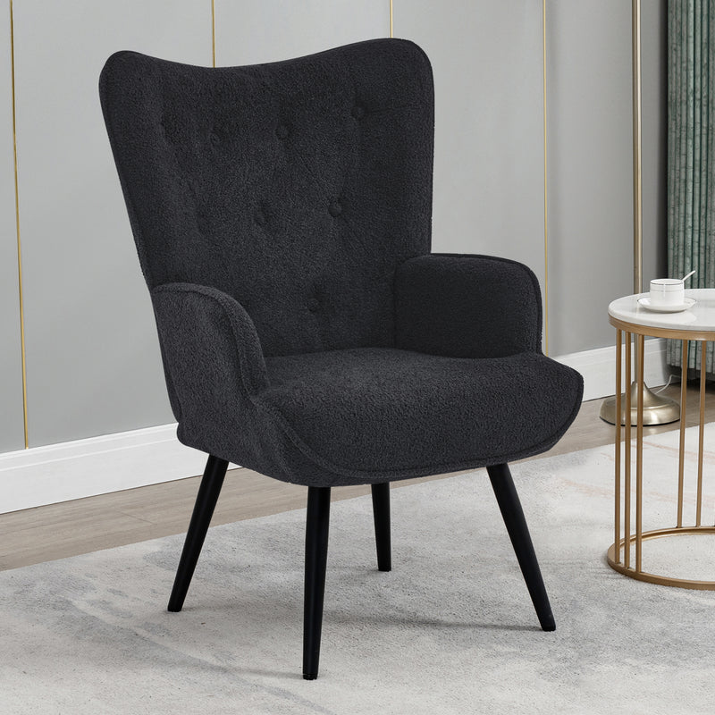 Ethelsville Sherpa Tufted Armchair