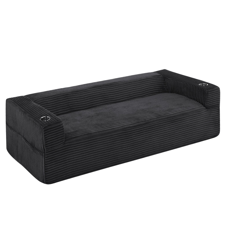 92'' Oversize boneless Sofa,Modern Loveseat with Cup Holder