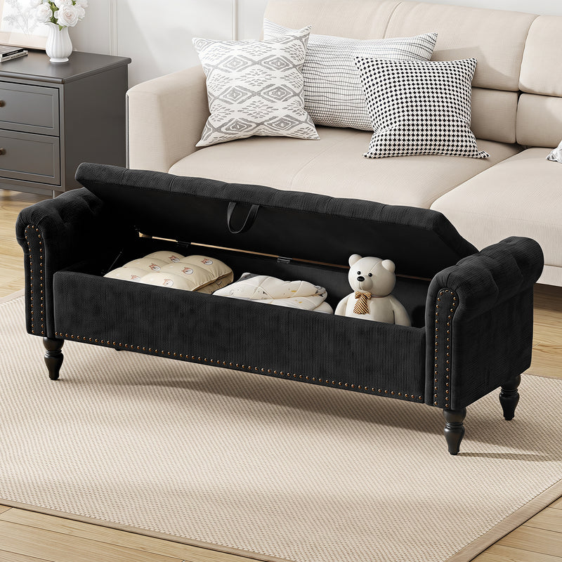 furniliving 63" Ottoman Bench With Storage