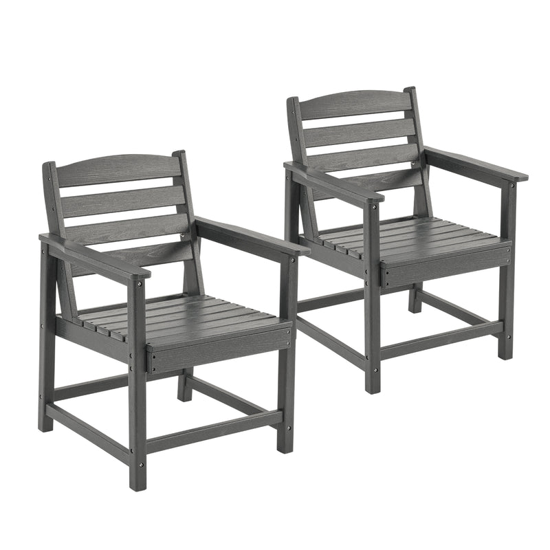 5-Piece Outdoor Dining Set, 67" HDPE Dining Table and Chairs for 4,Outdoor Furniture Set for Backyard