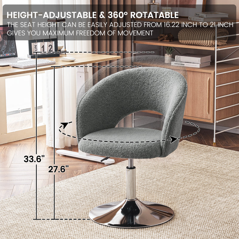 Matys Velvet Swivel Accent Chair