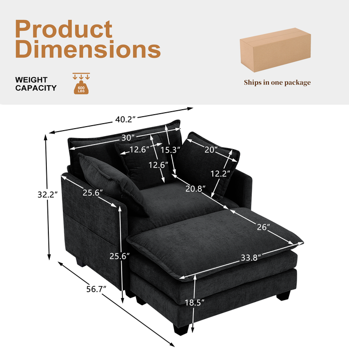 Modern Corduroy Couch