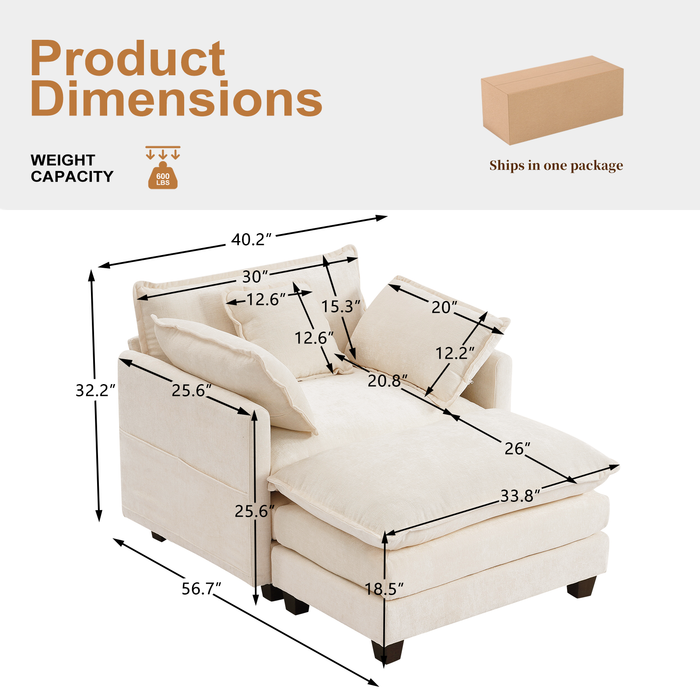 Modern Corduroy Couch