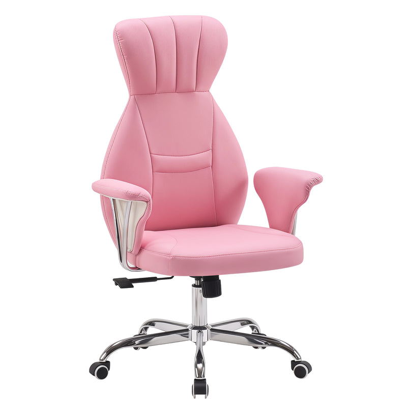 Mid-Century Fish-Tail High-Back Executive Chair
