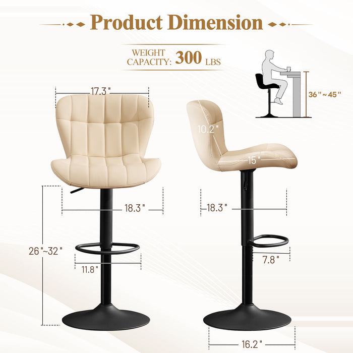 Swivel Bar Stools Set of 2