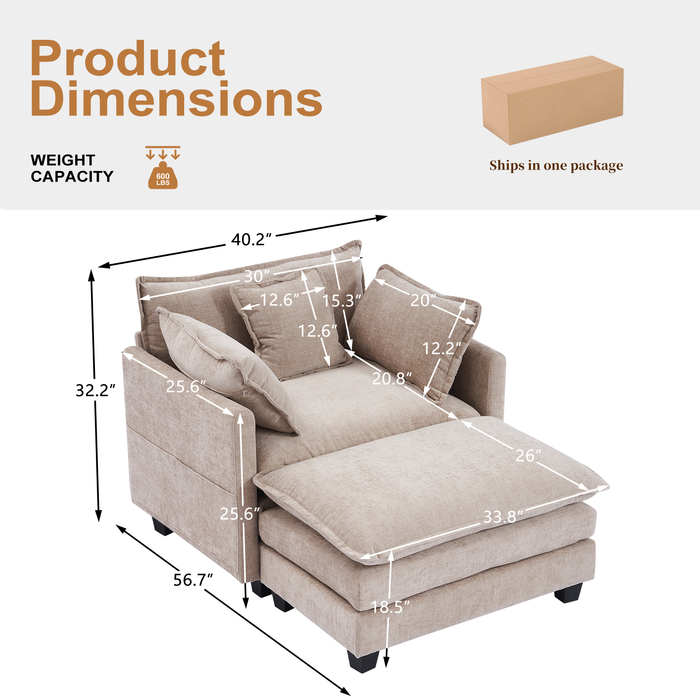 Modern Corduroy Couch