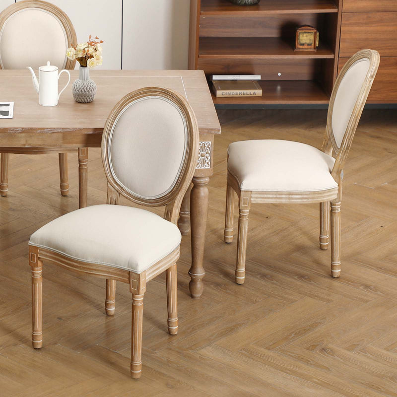 French Vintage King Louis Dining Chairs Set of 2