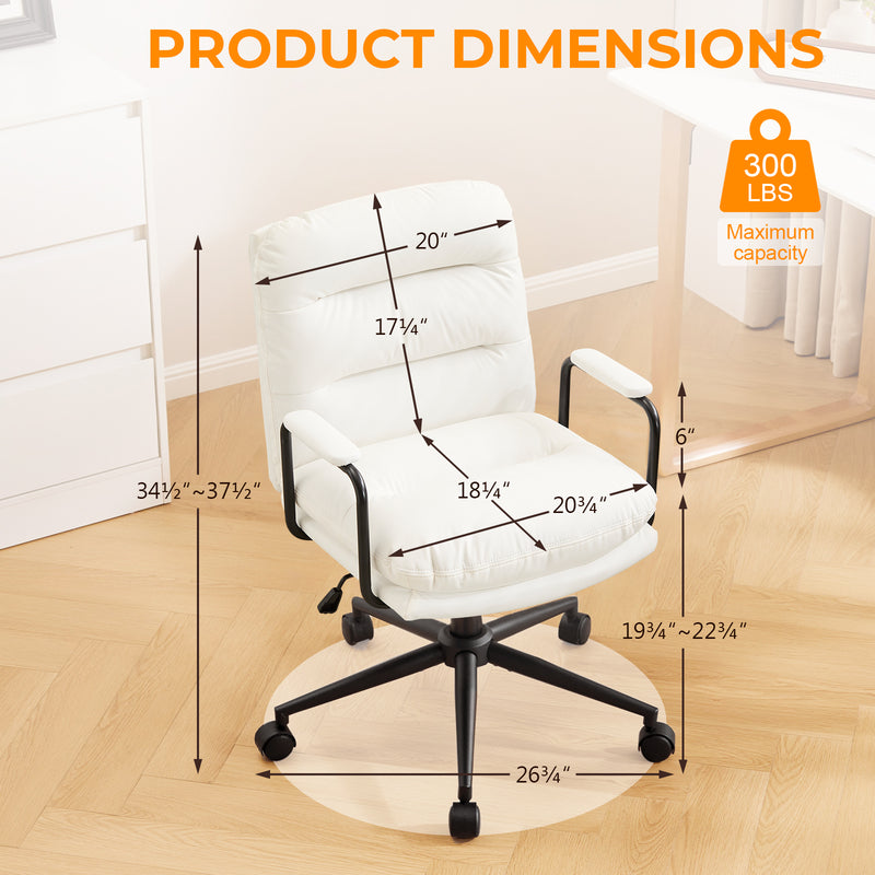 Home Office Desk Chair with Lumbar Support