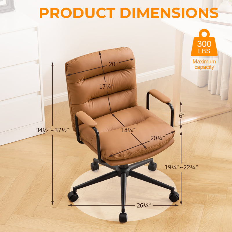 Home Office Desk Chair with Lumbar Support