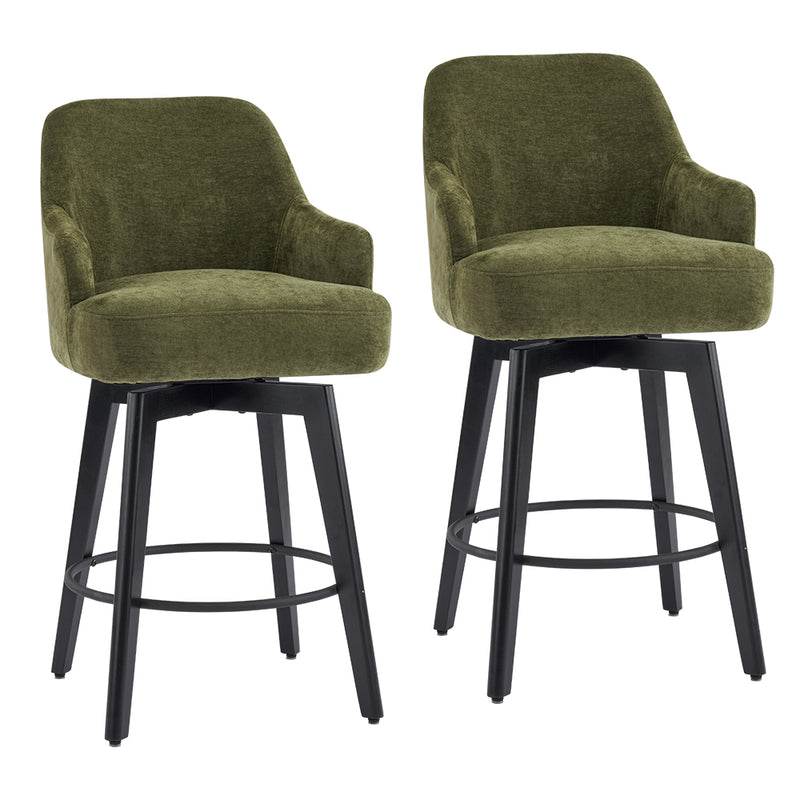 26'' Swivel Counter Height Bar Stools Set of 2