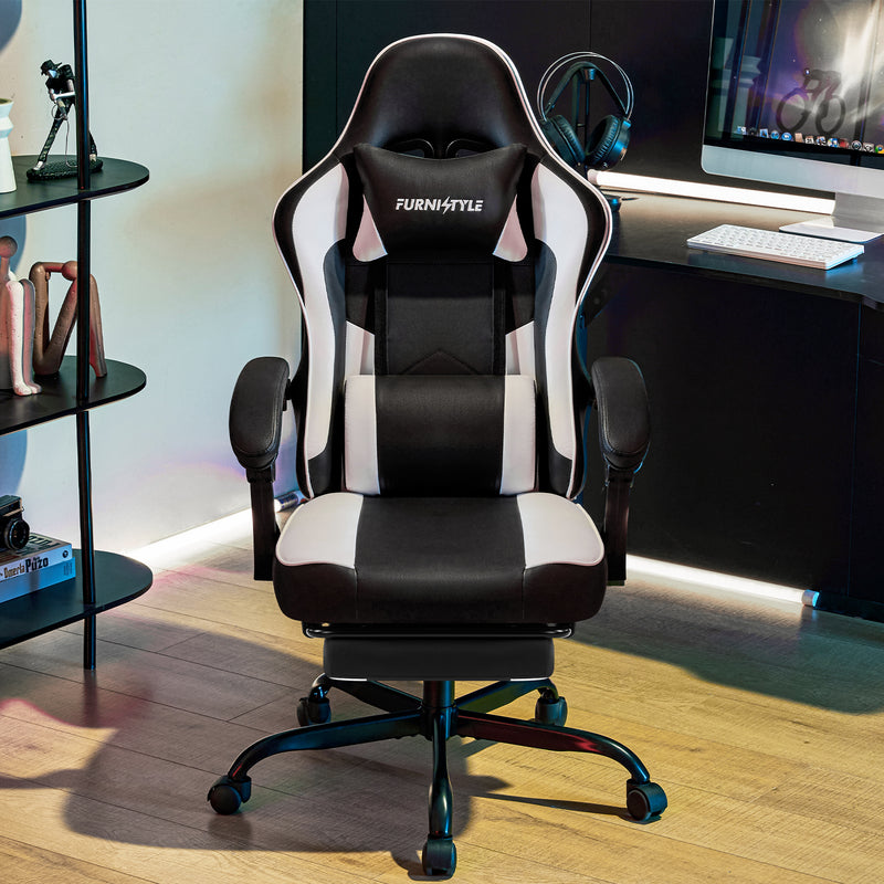 Gaming Chair with Footrest