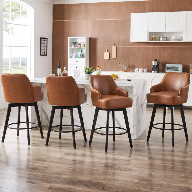 26'' Swivel Counter Height Bar Stools Set of 2