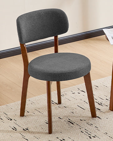 Dining Chair Set of 2, SOLID WOOD