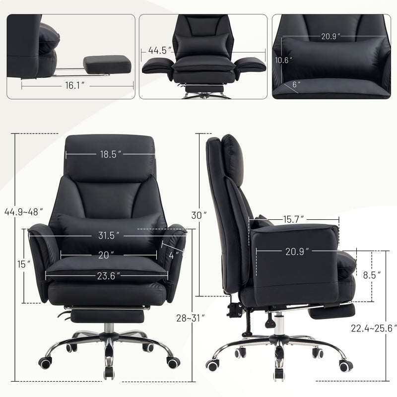 Big and Tall Office Chair Ergonomic Computer Desk Chair with Footrest