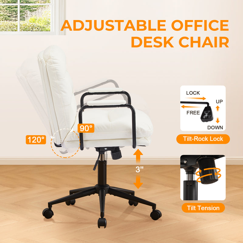 Home Office Desk Chair with Lumbar Support