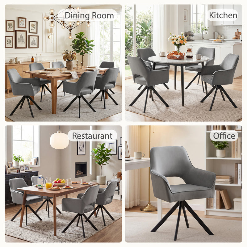 Swivel Dining Chairs Set Of 2