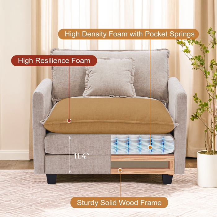 Modern Corduroy Couch