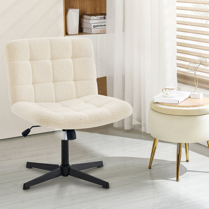 Yumaira Ergonomic Task Chair in Faux Teddy Sherpa