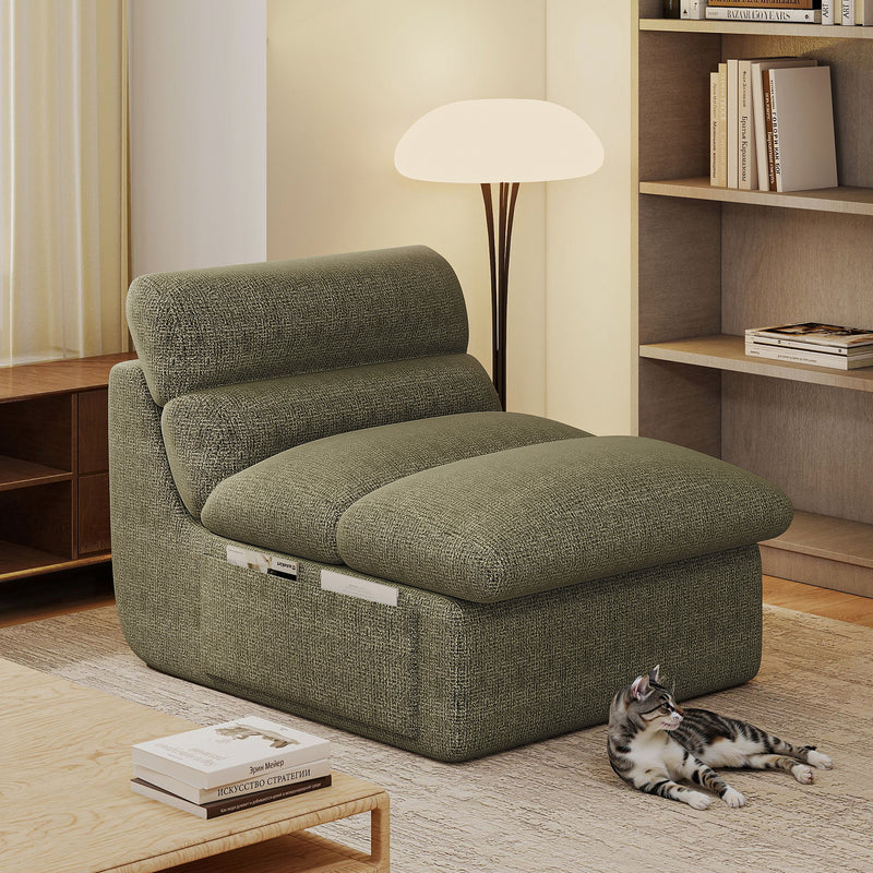 Chenille Bean Bag Chair Lazy Sofa
