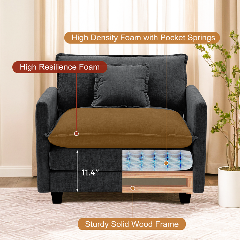Modern Corduroy Couch