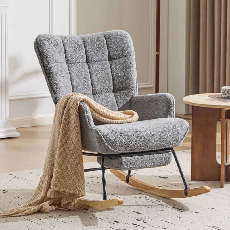 furniliving Teddy Upholstered Nursery Rocking Chair