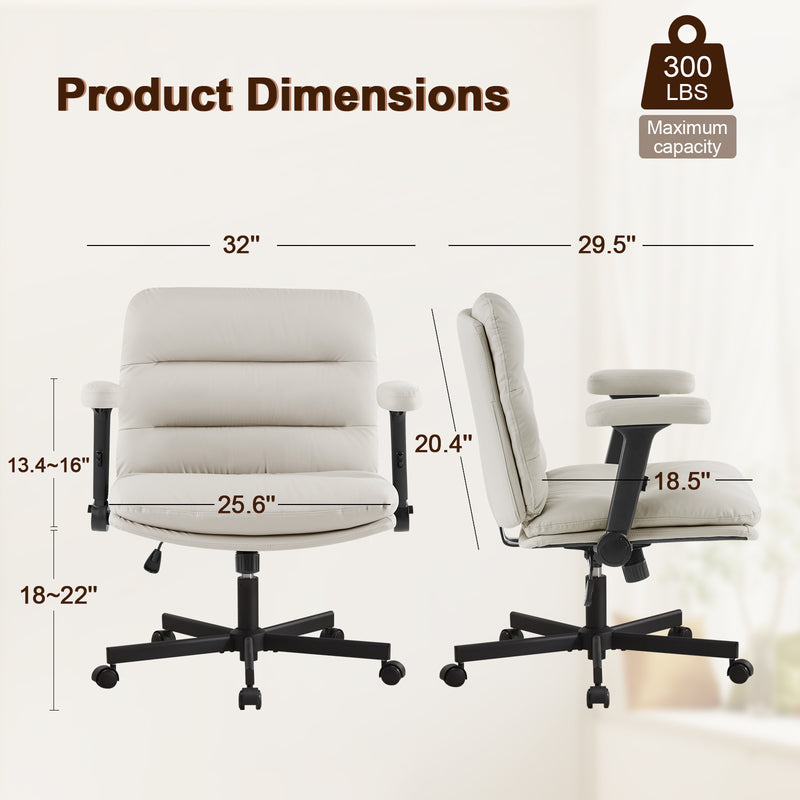 Criss Cross Chair with Flip-up Arms