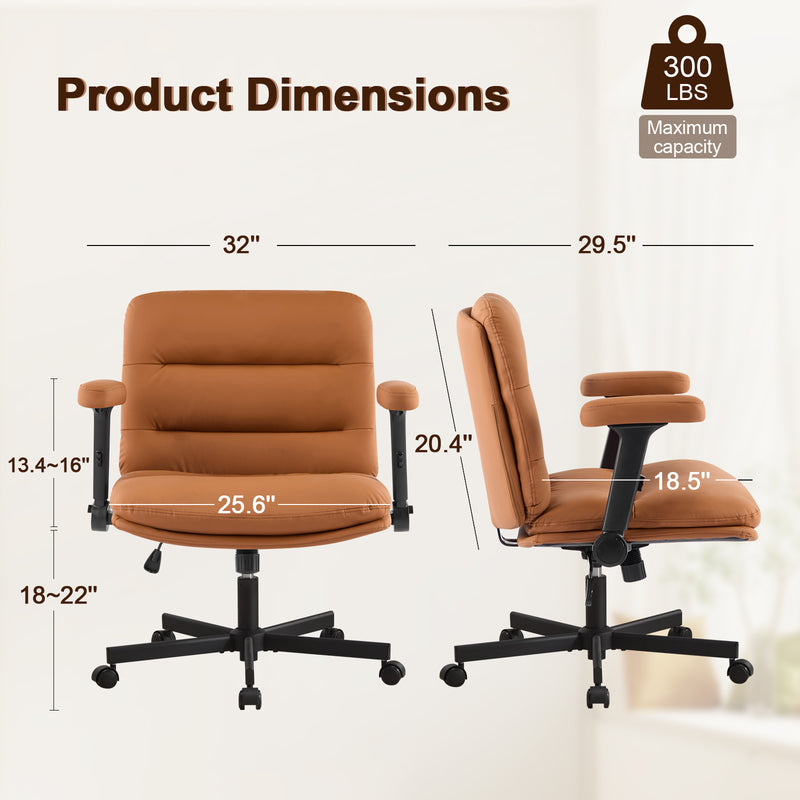 Criss Cross Chair with Flip-up Arms