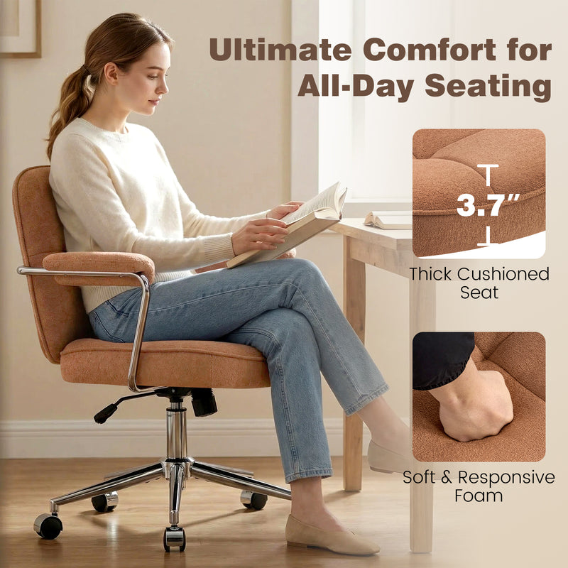 Adjustable Swivel Home Office Desk Chair With Wheels