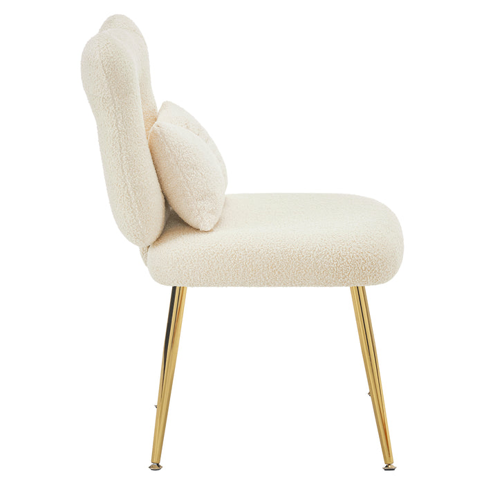 vanity chair with open-back chair